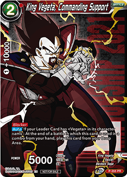 King Vegeta, Commanding Support (P-355) [Tournament Promotion Cards] | Nerdhalla Games