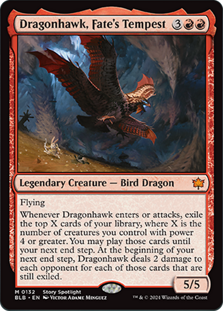 Dragonhawk, Fate's Tempest [Bloomburrow] | Nerdhalla Games