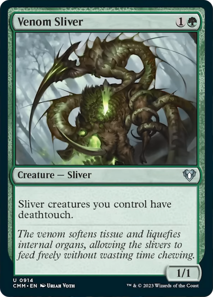 Venom Sliver [Commander Masters] | Nerdhalla Games