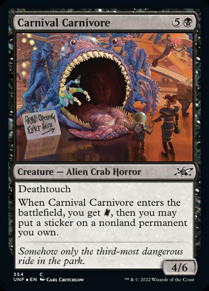 Carnival Carnivore (Galaxy Foil) [Unfinity] | Nerdhalla Games