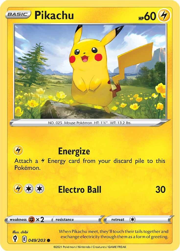 Pikachu (049/203) [Sword & Shield: Evolving Skies] | Nerdhalla Games