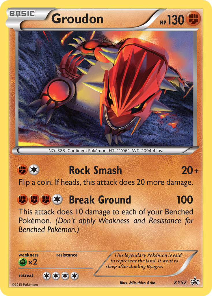 Groudon (XY52) [XY: Black Star Promos] | Nerdhalla Games