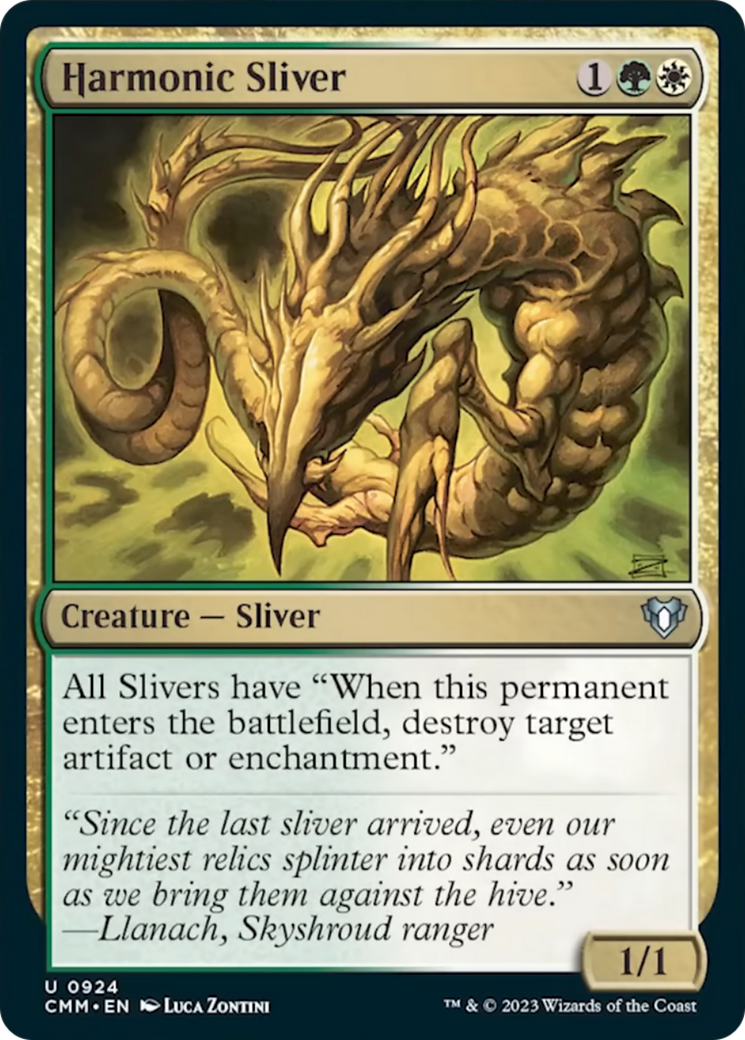 Harmonic Sliver [Commander Masters] | Nerdhalla Games