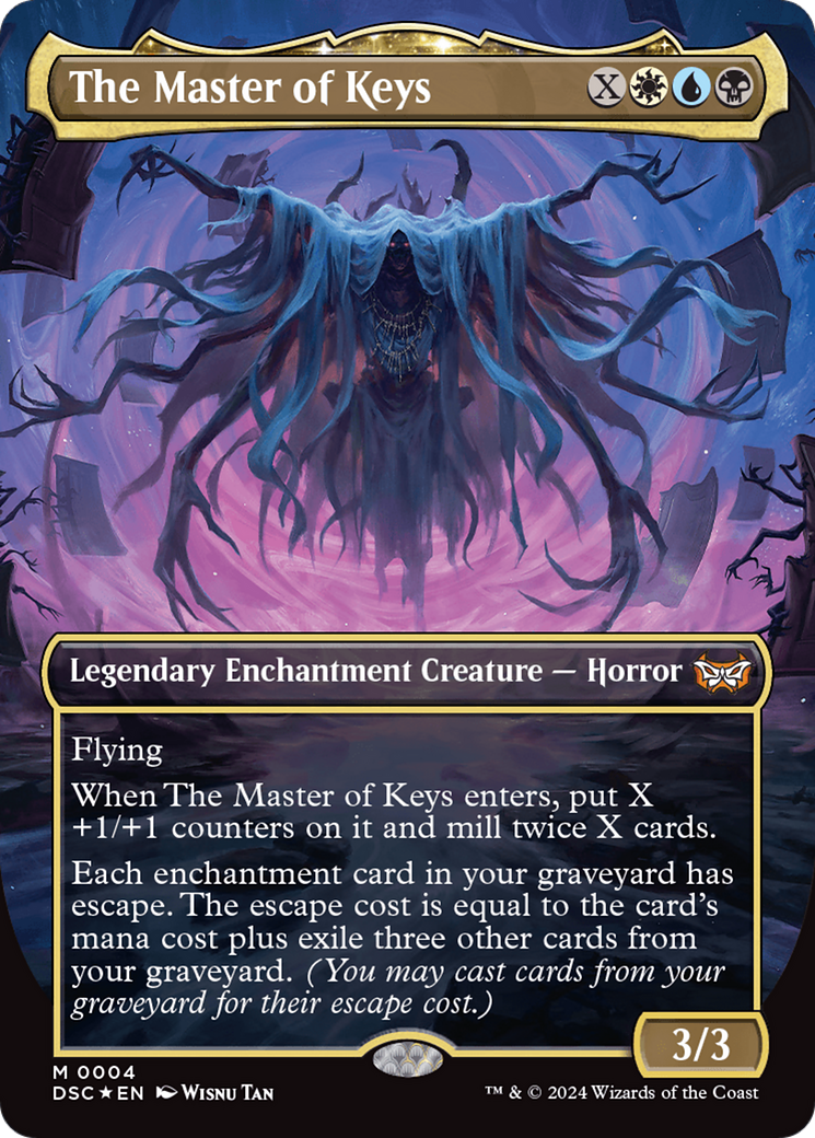 The Master of Keys (Borderless) [Duskmourn: House of Horror Commander] | Nerdhalla Games