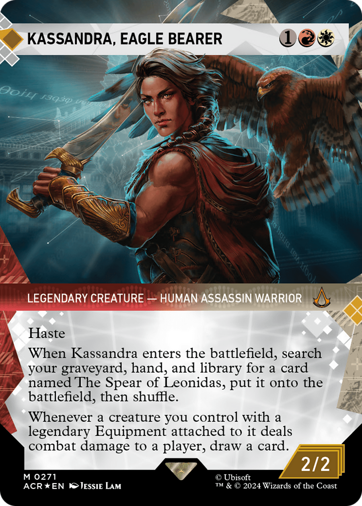 Kassandra, Eagle Bearer (Showcase) (Textured Foil) [Assassin's Creed] | Nerdhalla Games