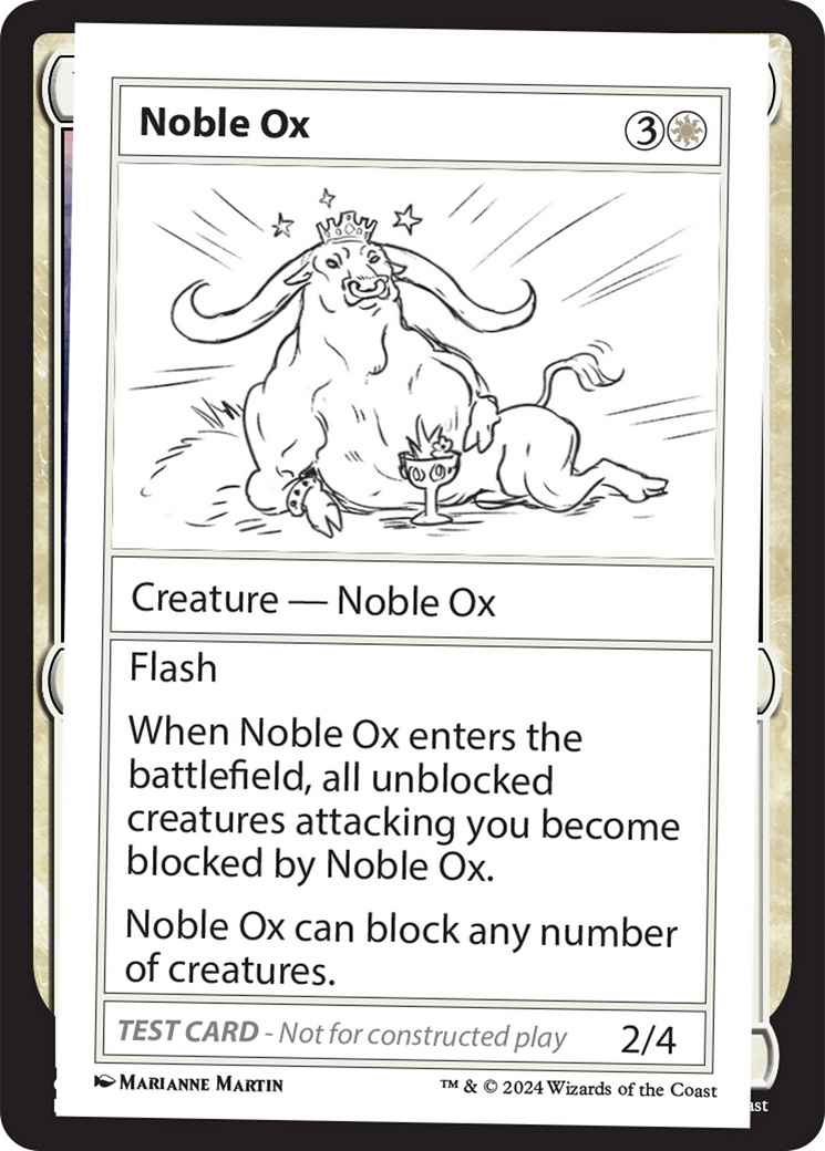 Noble Ox [Mystery Booster 2 Playtest Cards] | Nerdhalla Games