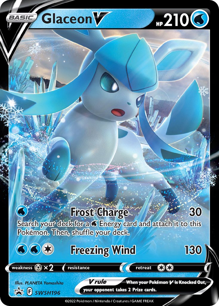 Glaceon V (SWSH196) [Sword & Shield: Black Star Promos] | Nerdhalla Games