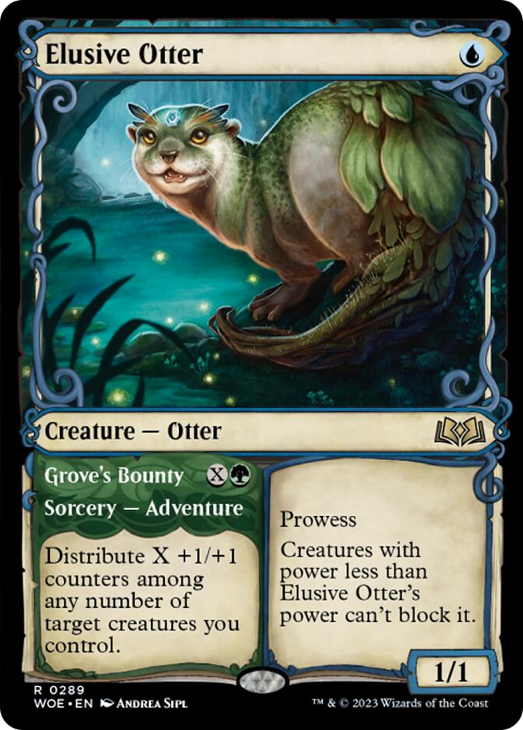 Elusive Otter // Grove's Bounty (Showcase) [Wilds of Eldraine] | Nerdhalla Games