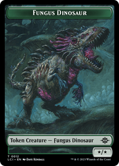 Fungus Dinosaur // Gnome Soldier Double-Sided Token [The Lost Caverns of Ixalan Tokens] | Nerdhalla Games