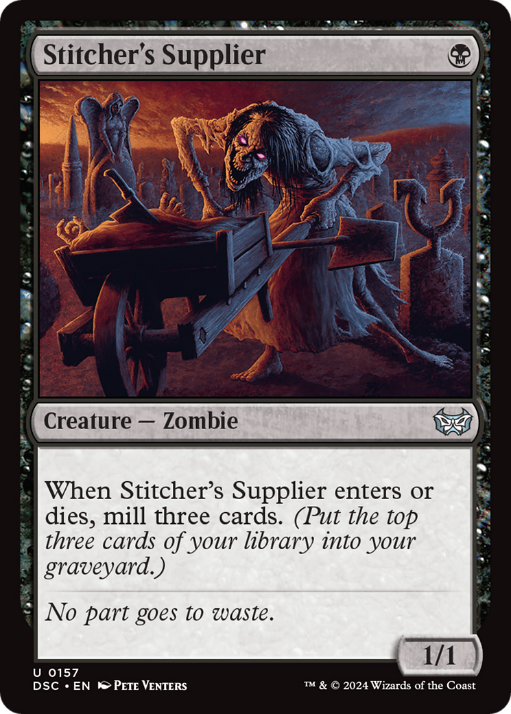 Stitcher's Supplier [Duskmourn: House of Horror Commander] | Nerdhalla Games