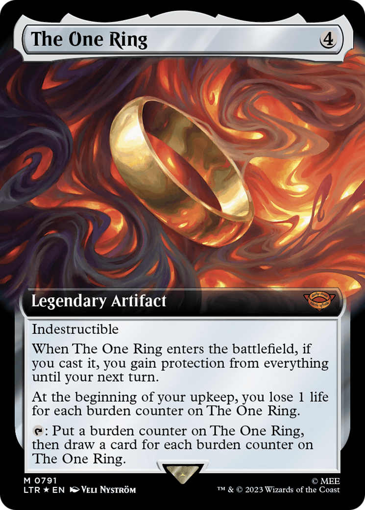 The One Ring (Extended Art) (Surge Foil) [The Lord of the Rings: Tales of Middle-Earth] | Nerdhalla Games