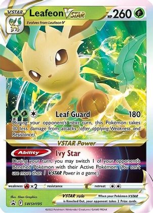 Leafeon VSTAR (SWSH195) (Jumbo Card) [Sword & Shield: Black Star Promos] | Nerdhalla Games