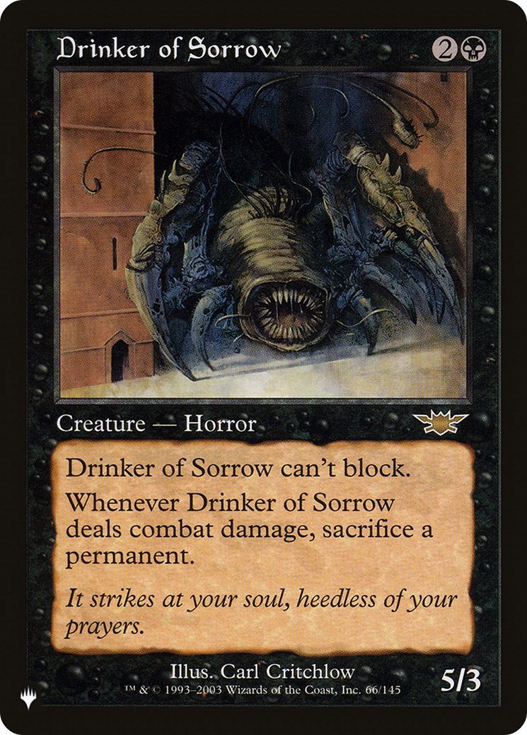 Drinker of Sorrow [The List] | Nerdhalla Games