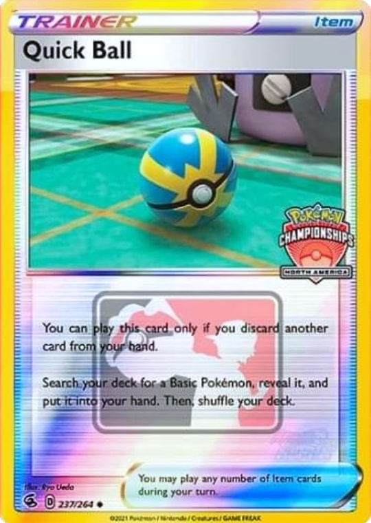 Quick Ball (237/264) (North America Championships Promo) [Sword & Shield: Fusion Strike] | Nerdhalla Games