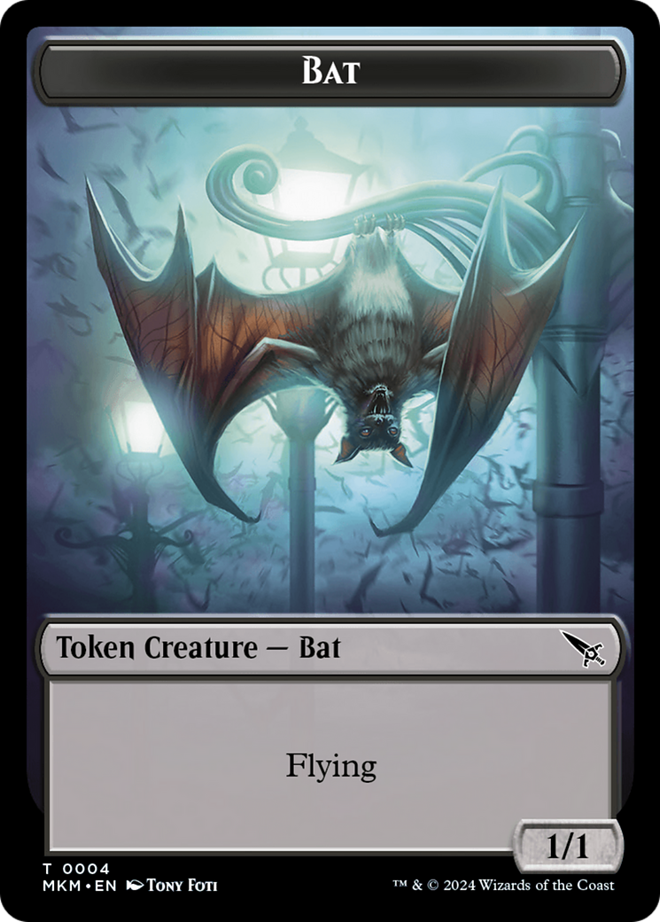 Thopter (0020) // Bat Double-Sided Token [Murders at Karlov Manor Tokens] | Nerdhalla Games