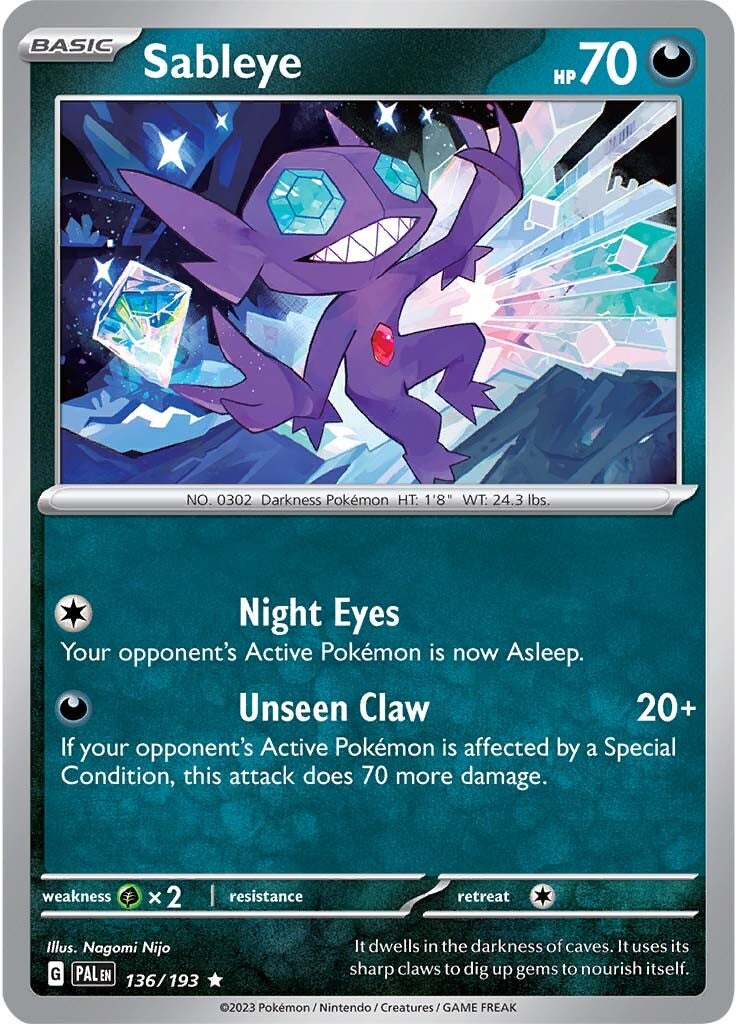 Sableye (136/193) [Scarlet & Violet: Paldea Evolved] | Nerdhalla Games