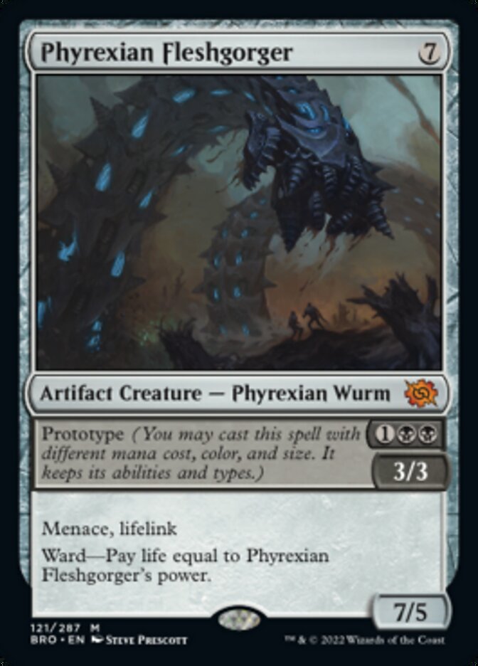 Phyrexian Fleshgorger (Promo Pack) [The Brothers' War Promos] | Nerdhalla Games