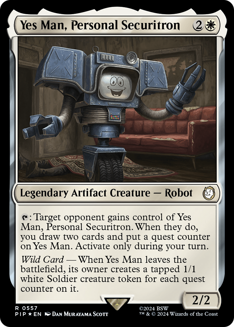 Yes Man, Personal Securitron (Surge Foil) [Fallout] | Nerdhalla Games