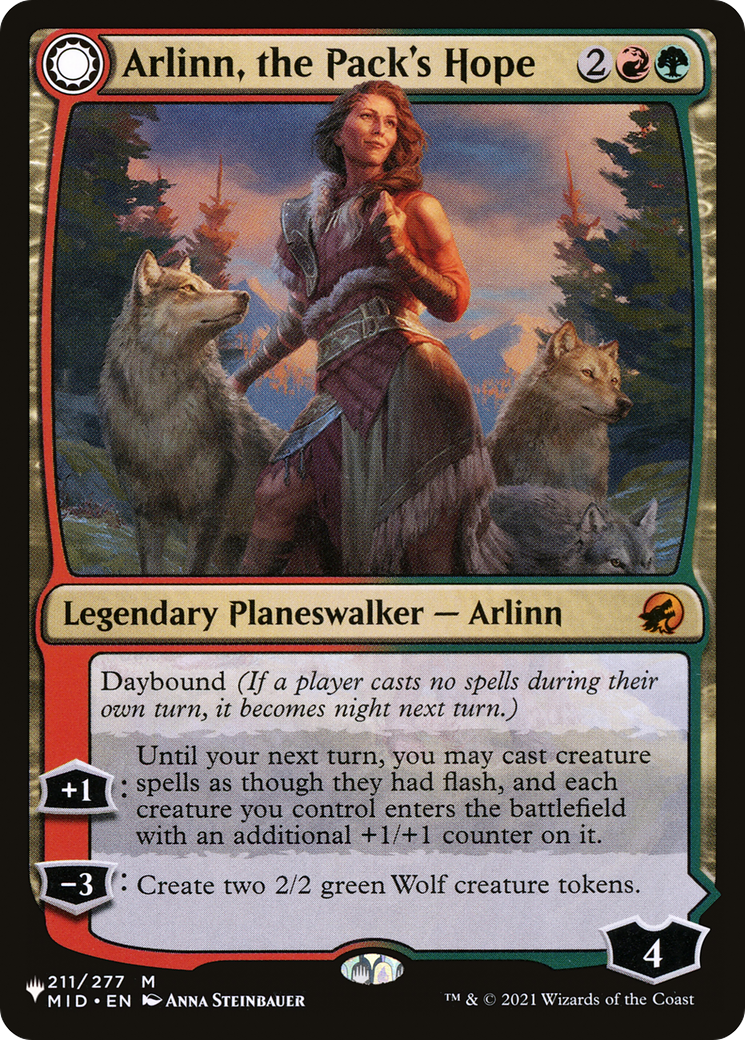 Arlinn, the Pack's Hope // Arlinn, the Moon's Fury [Secret Lair: From Cute to Brute] | Nerdhalla Games