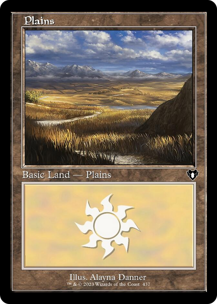 Plains (437) (Retro) [Commander Masters] | Nerdhalla Games