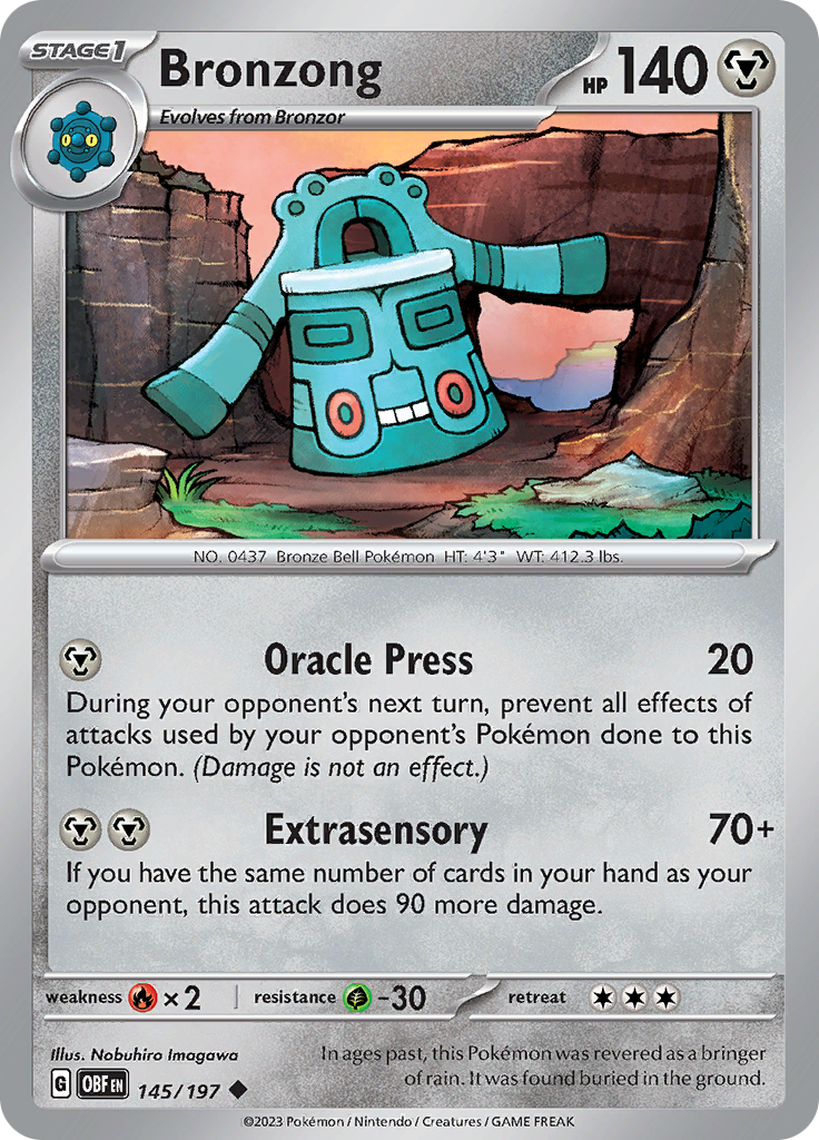 Bronzong (145/197) [Scarlet & Violet: Obsidian Flames] | Nerdhalla Games