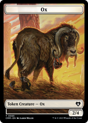 Phyrexian Golem // Ox Double-Sided Token [Commander Masters Tokens] | Nerdhalla Games