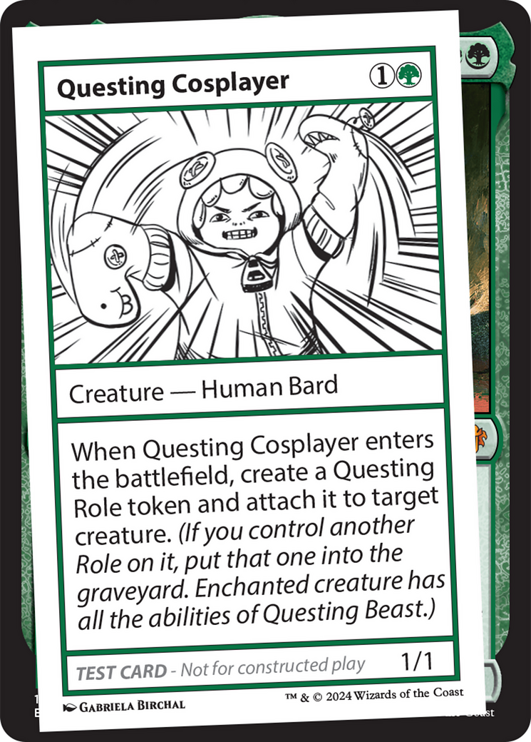 Questing Cosplayer [Mystery Booster 2 Playtest Cards] | Nerdhalla Games