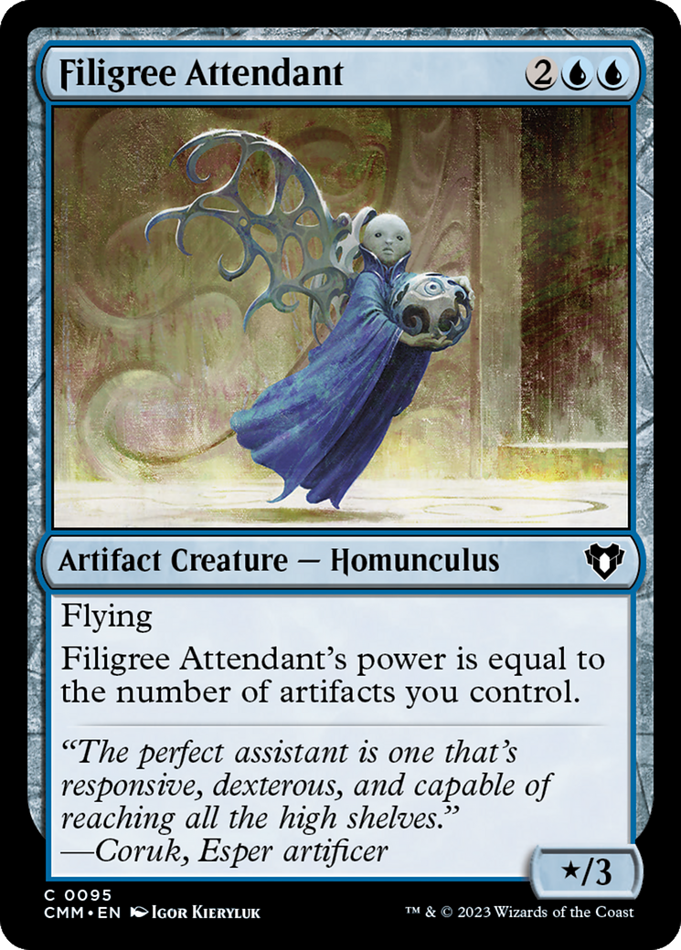 Filigree Attendant [Commander Masters] | Nerdhalla Games