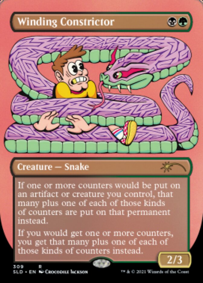 Winding Constrictor (Borderless) [Secret Lair Drop Series] | Nerdhalla Games