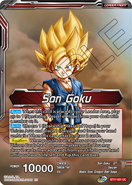 Son Goku // Son Goku, Pan, and Trunks, Space Adventurers (BT17-001) [Ultimate Squad] | Nerdhalla Games