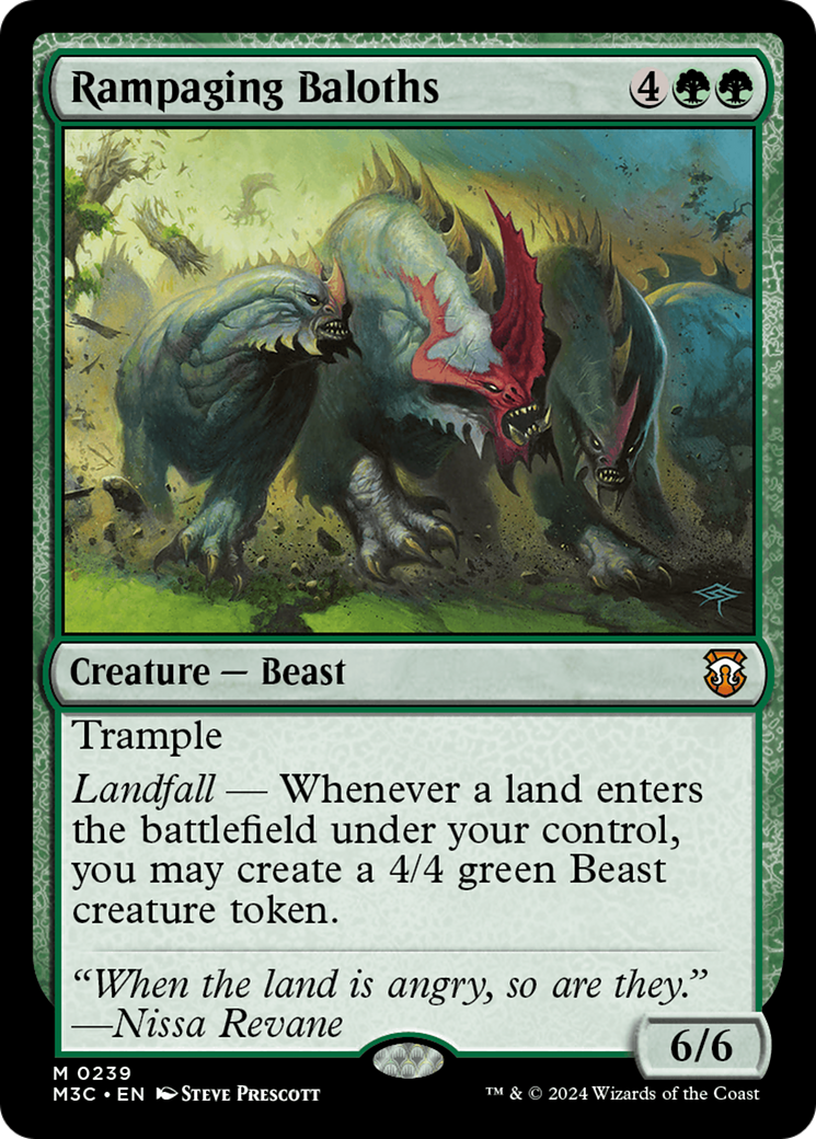 Rampaging Baloths (Ripple Foil) [Modern Horizons 3 Commander] | Nerdhalla Games