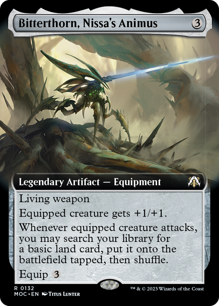 Bitterthorn, Nissa's Animus (Extended Art) [March of the Machine Commander] | Nerdhalla Games