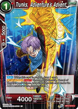 Trunks, Adventure's Advent (BT17-014) [Ultimate Squad] | Nerdhalla Games