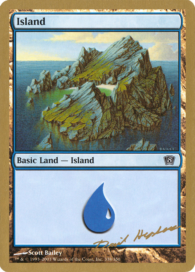 Island (dh338) (Dave Humpherys) [World Championship Decks 2003] | Nerdhalla Games