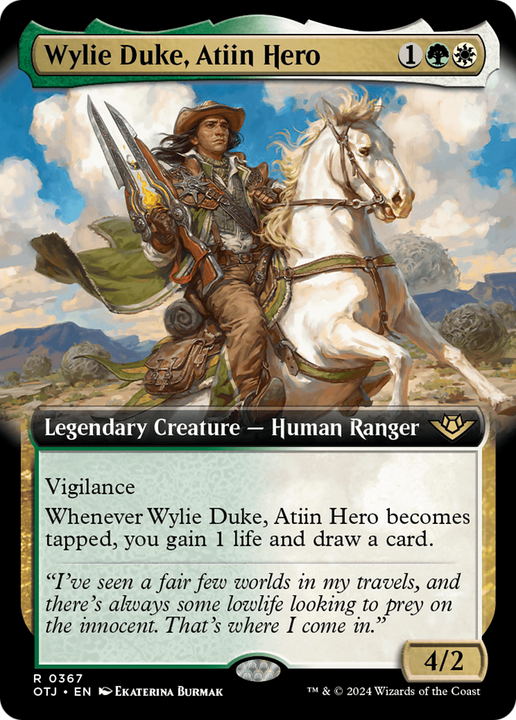 Wylie Duke, Atiin Hero (Extended Art) [Outlaws of Thunder Junction] | Nerdhalla Games