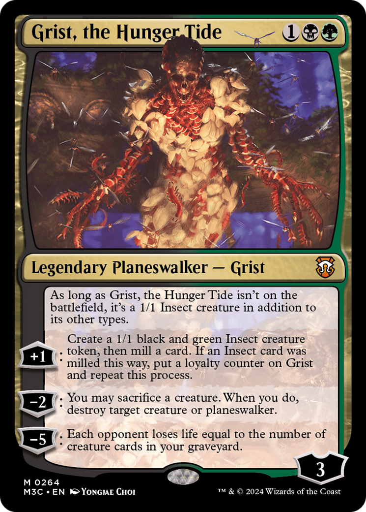 Grist, the Hunger Tide (Ripple Foil) [Modern Horizons 3 Commander] | Nerdhalla Games