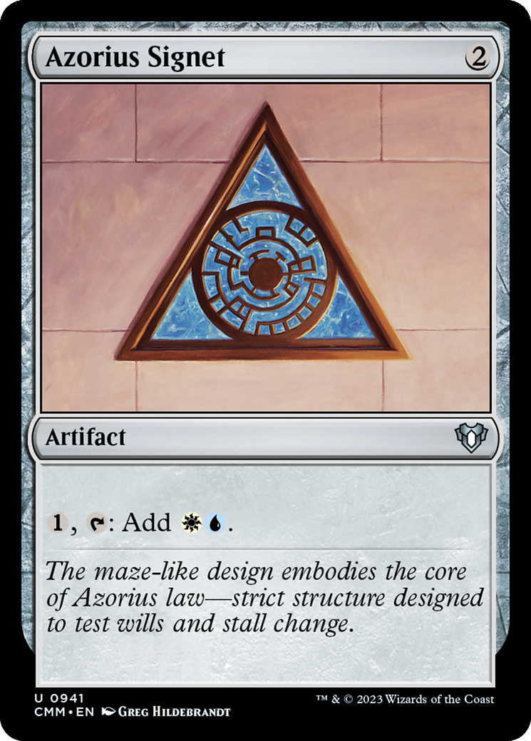 Azorius Signet [Commander Masters] | Nerdhalla Games