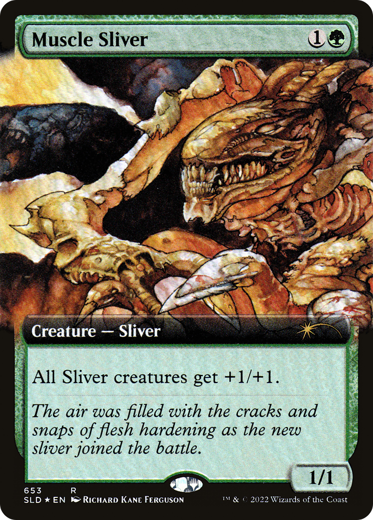 Muscle Sliver (Extended Art) [Secret Lair Drop Promos] | Nerdhalla Games