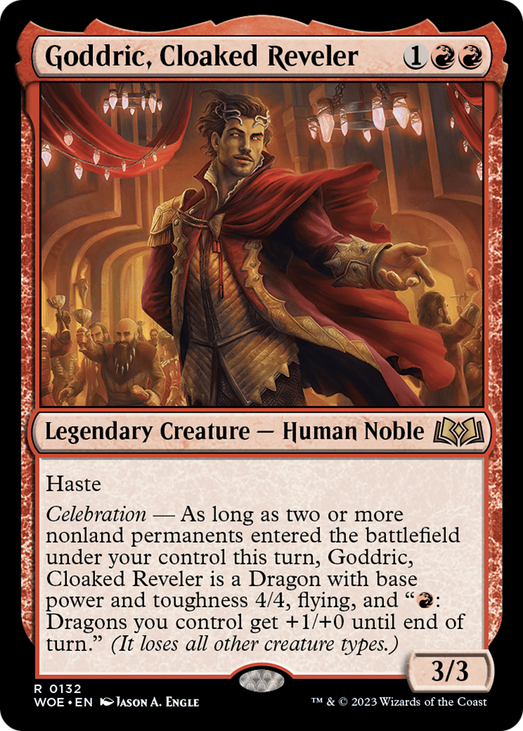 Goddric, Cloaked Reveler [Wilds of Eldraine] | Nerdhalla Games