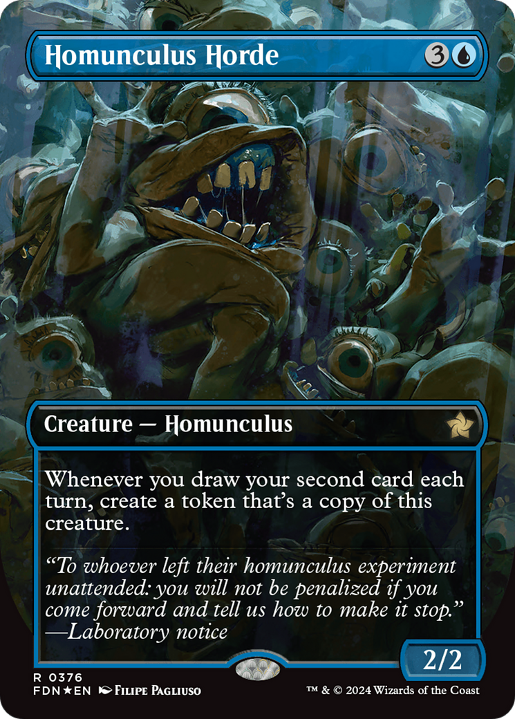 Homunculus Horde (Borderless) (Mana Foil) [Foundations] | Nerdhalla Games