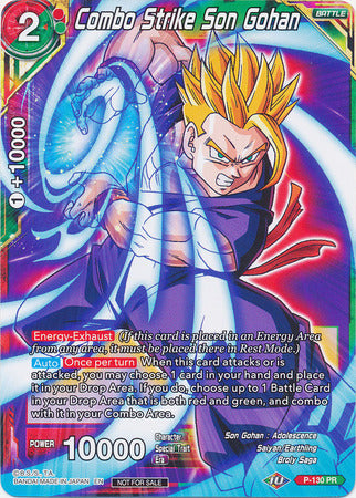 Combo Strike Son Gohan (Shop Tournament: Assault of Saiyans) (P-130) [Promotion Cards] | Nerdhalla Games