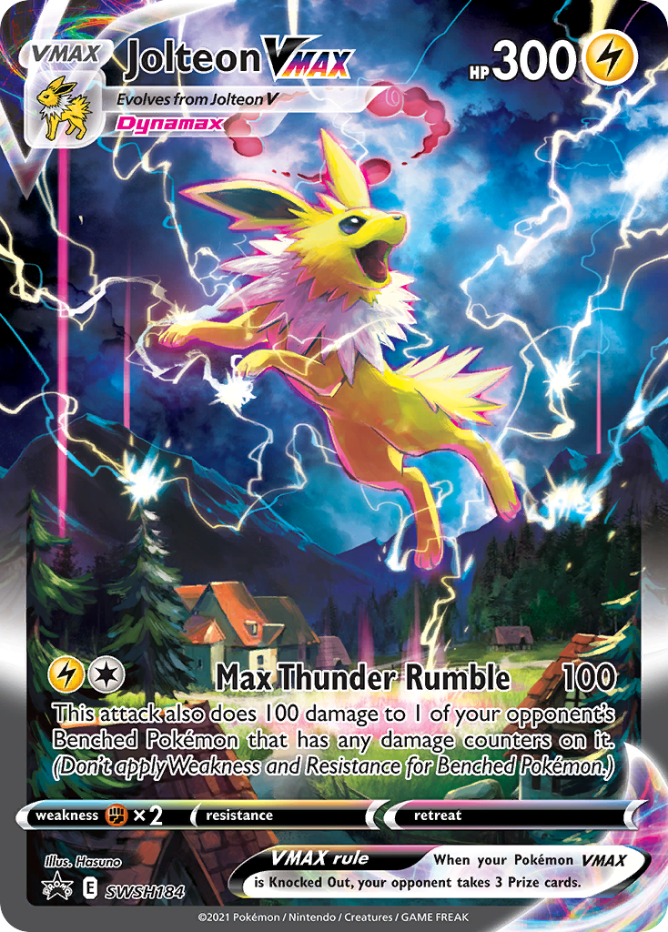 Jolteon VMAX (SWSH184) (Jumbo Card) [Sword & Shield: Black Star Promos] | Nerdhalla Games