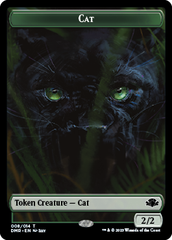 Insect // Cat (008) Double-Sided Token [Dominaria Remastered Tokens] | Nerdhalla Games