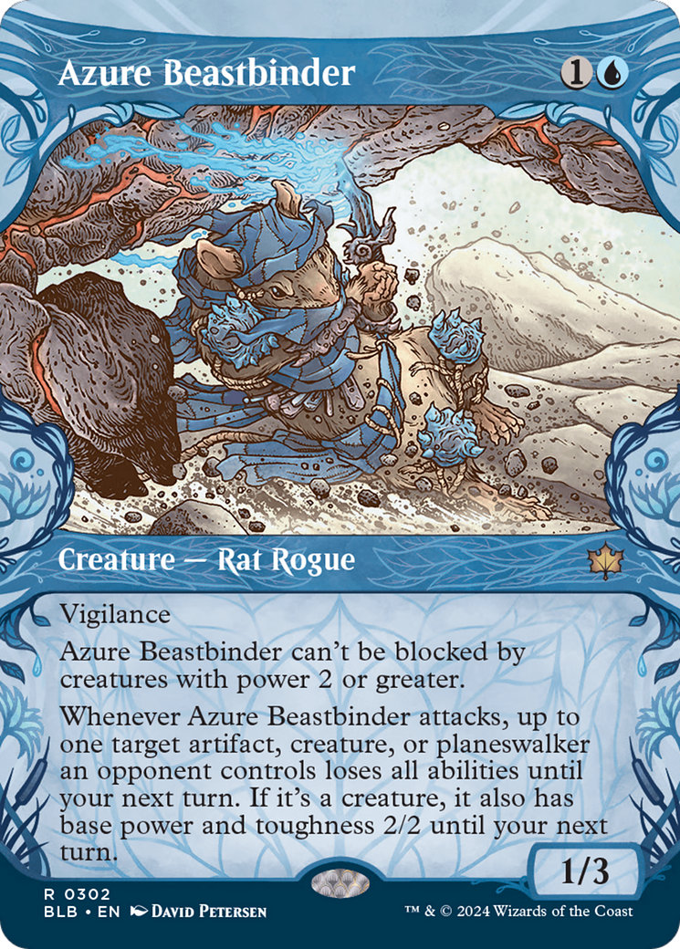 Azure Beastbinder (Showcase) [Bloomburrow] | Nerdhalla Games