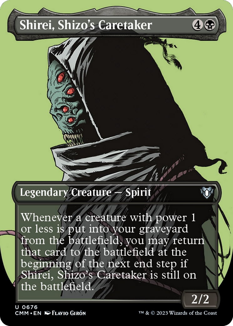 Shirei, Shizo's Caretaker (Borderless Profile) [Commander Masters] | Nerdhalla Games