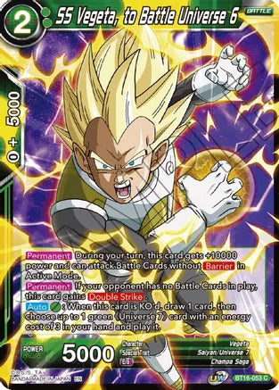 SS Vegeta, to Battle Universe 6 (BT16-053) [Realm of the Gods] | Nerdhalla Games