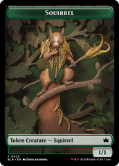 Squirrel // Food Double-Sided Token [Bloomburrow Tokens] | Nerdhalla Games