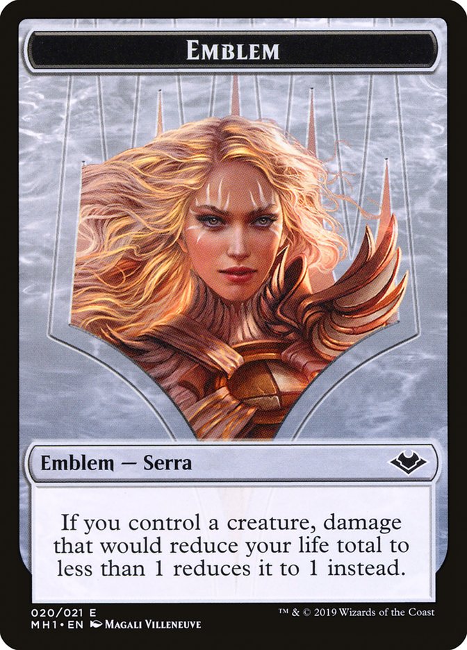 Serra the Benevolent Emblem [Modern Horizons Tokens] | Nerdhalla Games