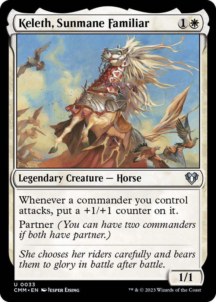 Keleth, Sunmane Familiar [Commander Masters] | Nerdhalla Games