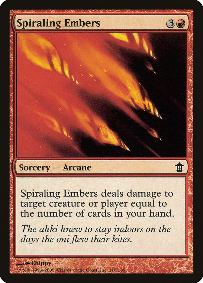 Spiraling Embers [Saviors of Kamigawa] | Nerdhalla Games